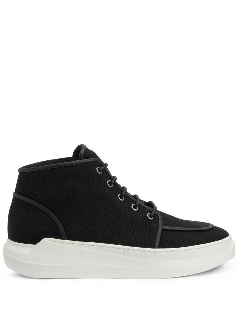 lace-up high-top sneakers 1