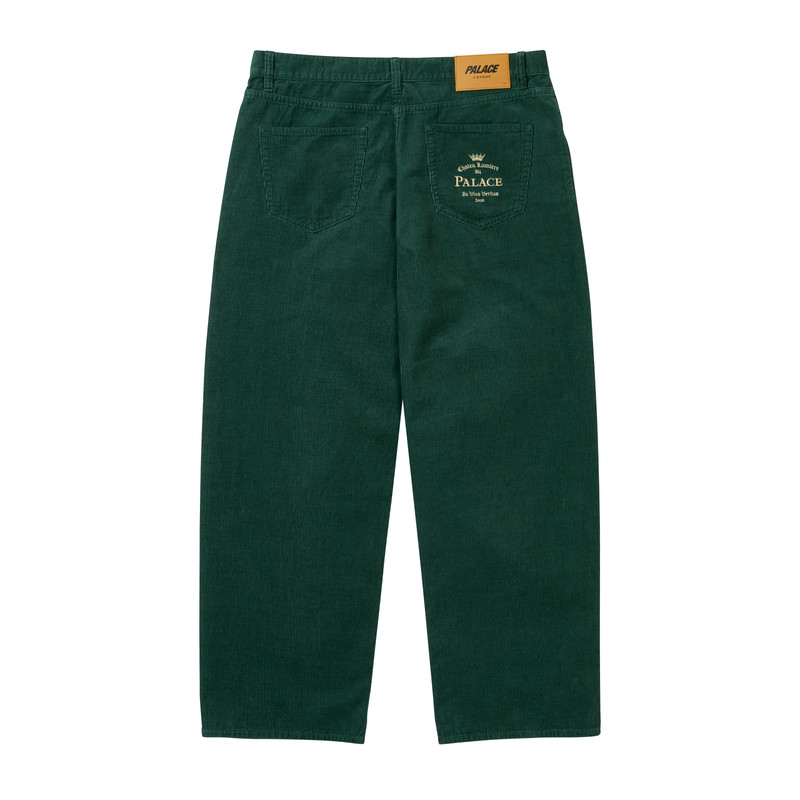PALACE BAGGY CORD P90 JEAN GREEN outlook