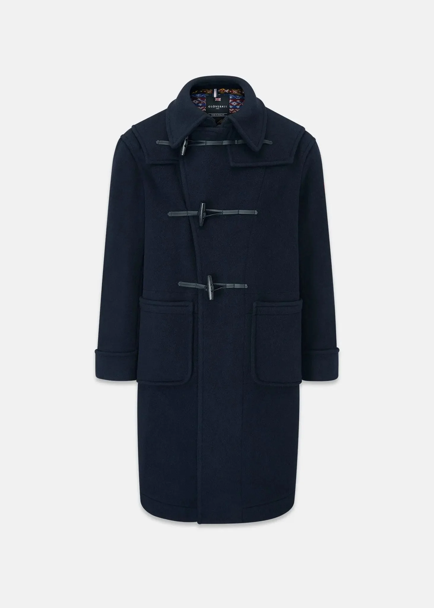 Men's Byron Duffle Coat Navy - 1