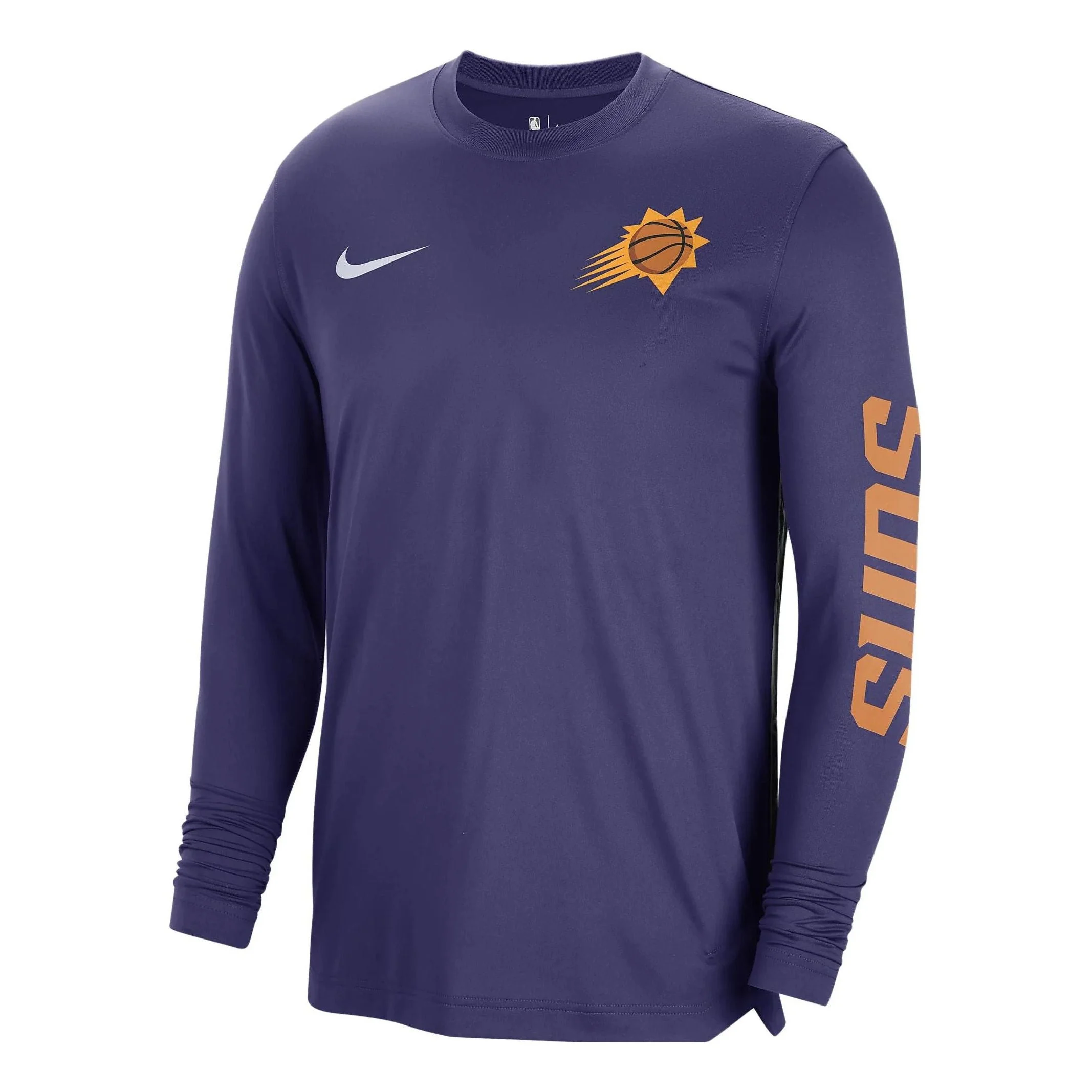 Nike x NBA Dri-FIT Brooklyn Nets Long Sleeve Pre-Game T-Shirt 'Purple' FB3490-566 - 1