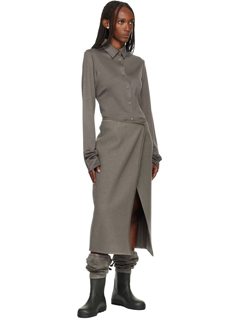 RIER Green & Gray Farmer Rain Tall Boots outlook