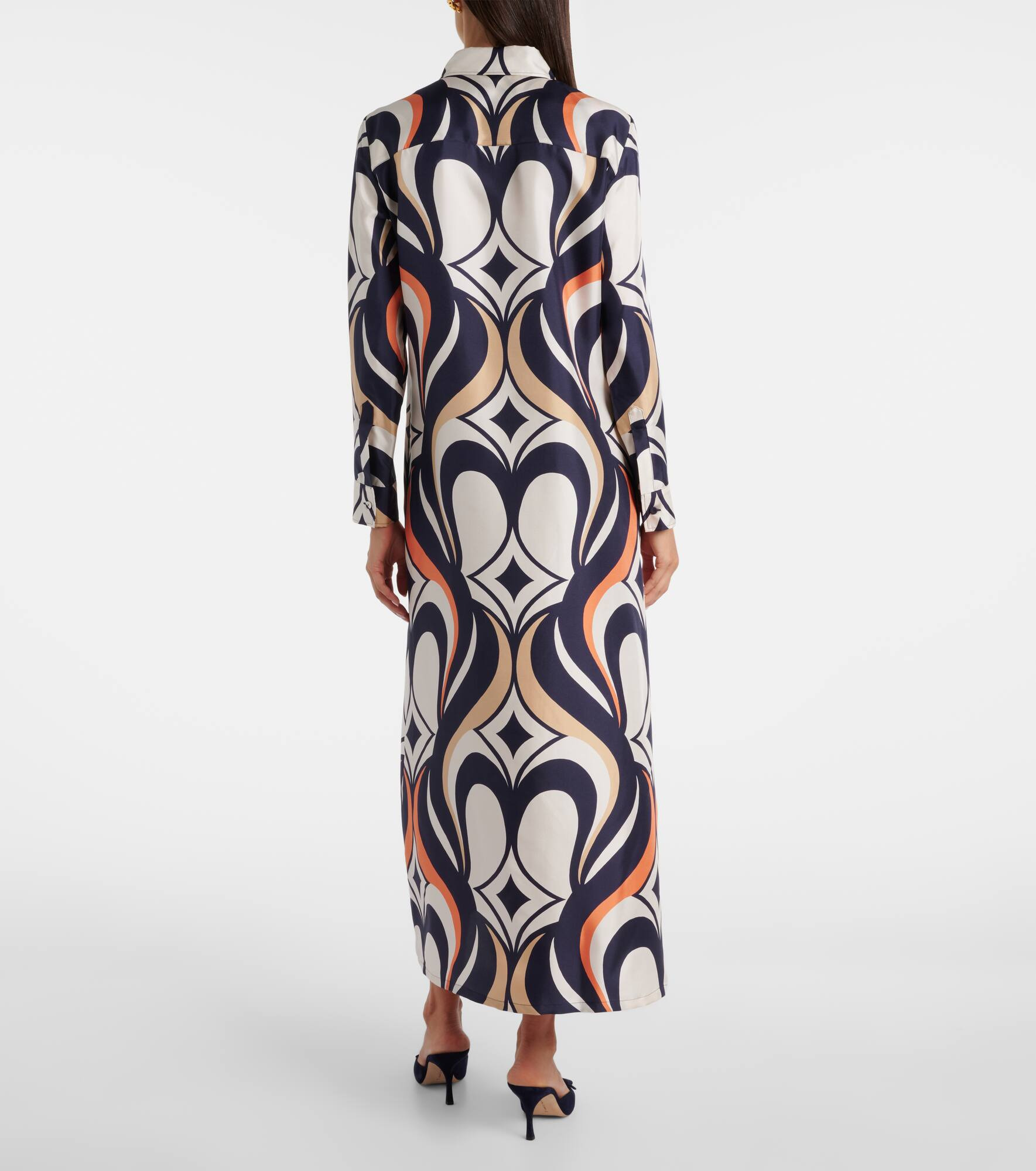 Chemise Swing printed silk shirt dress - 3
