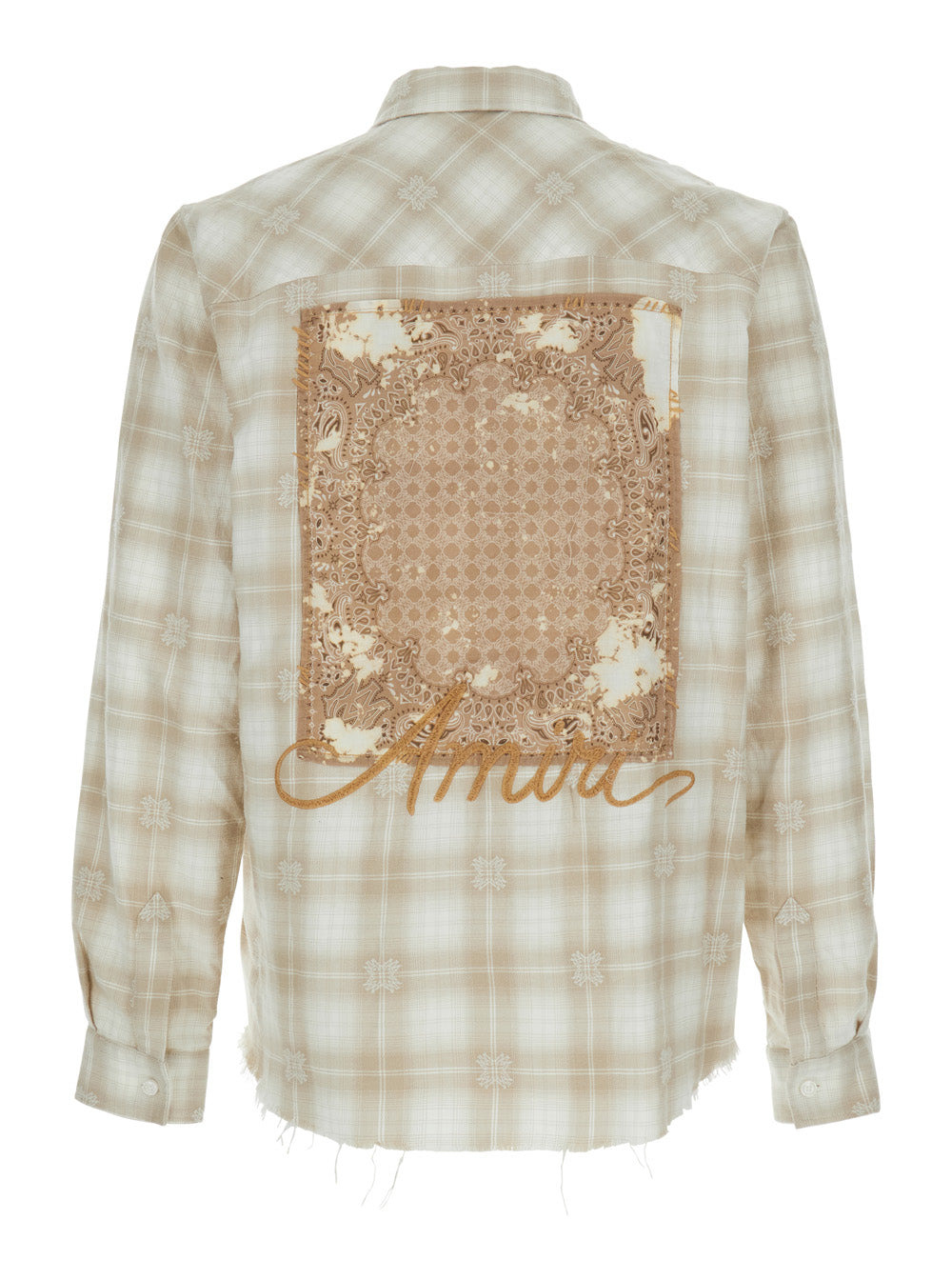 Amiri Men Bleach Bandana Patch Flannel - 2
