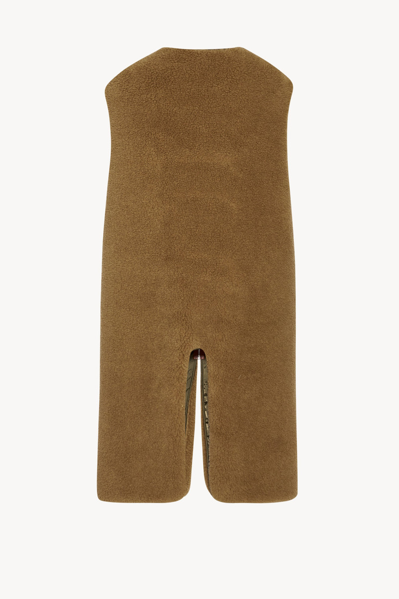 The Row Beyzita Vest in Camel Hair and Silk outlook