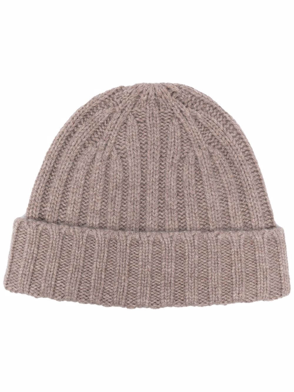 ribbed-knit cashmere beanie - 1