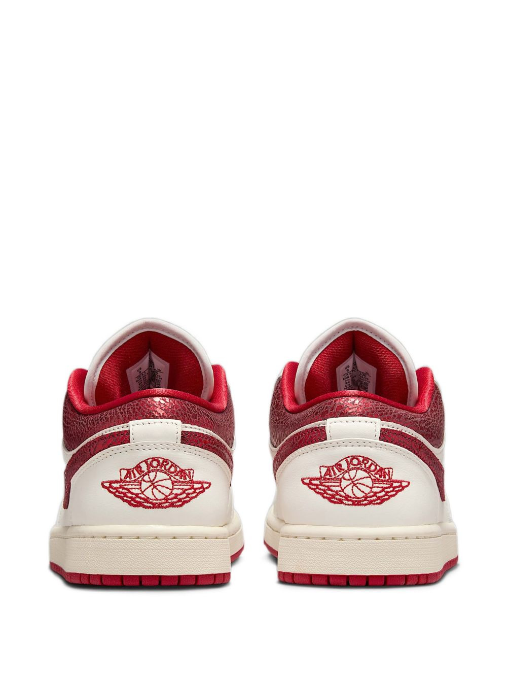 low-top leather trainers - 3