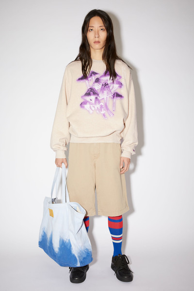 Acne Studios Crew neck sweatshirt - Oatmeal melange outlook