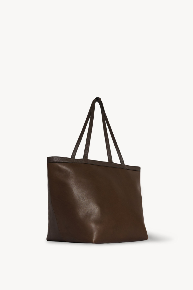 The Row XL Stitched Park Tote Bag in Leather outlook