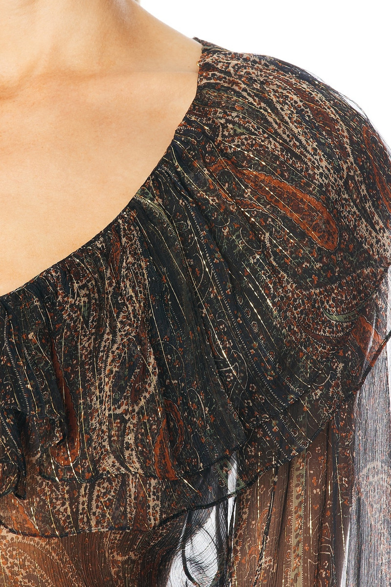 SAINT LAURENT Sheer Blouse outlook