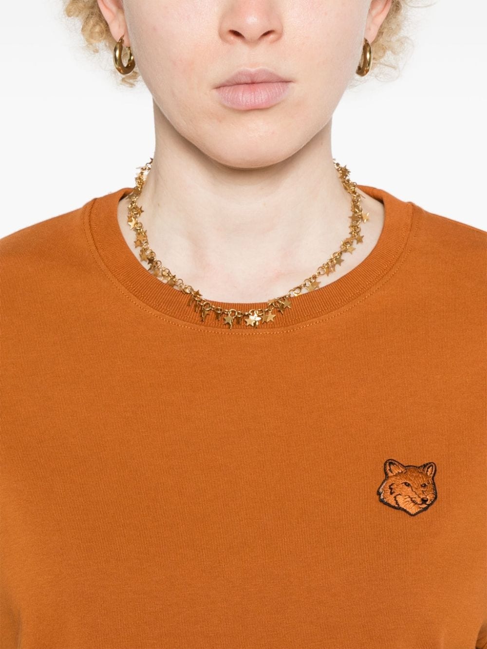 Fox-patch cotton T-shirt - 5