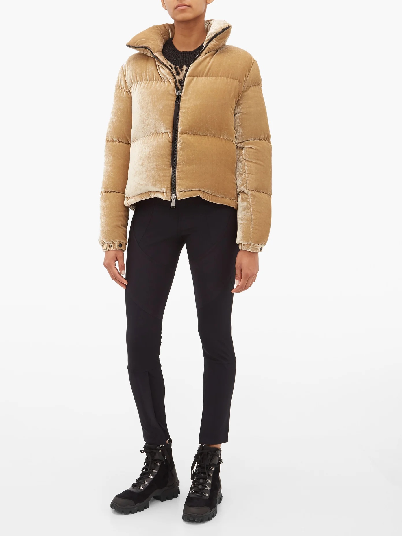 Rimac velvet high-neck quilted jacket - 2