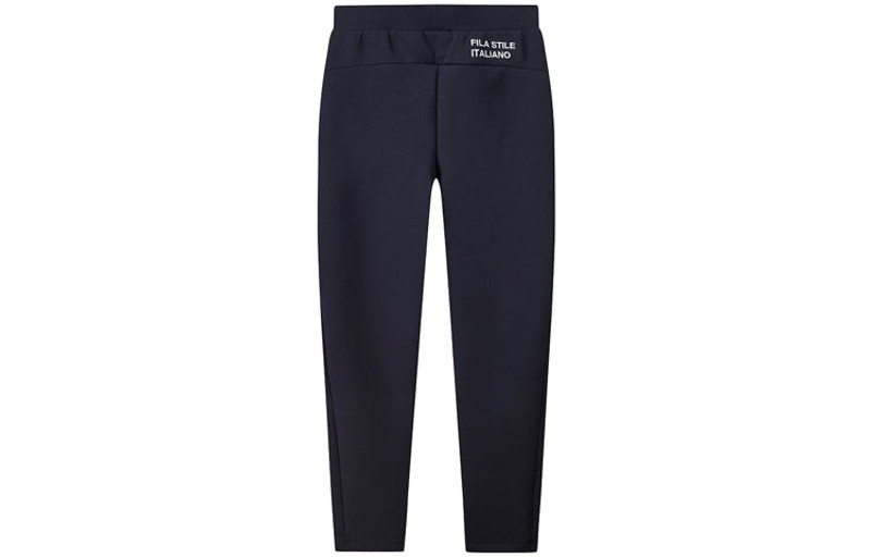FILA FILA Straight Casual Pants Stay Warm Sports Knit Long Pants Blue F11M118617F-NV outlook