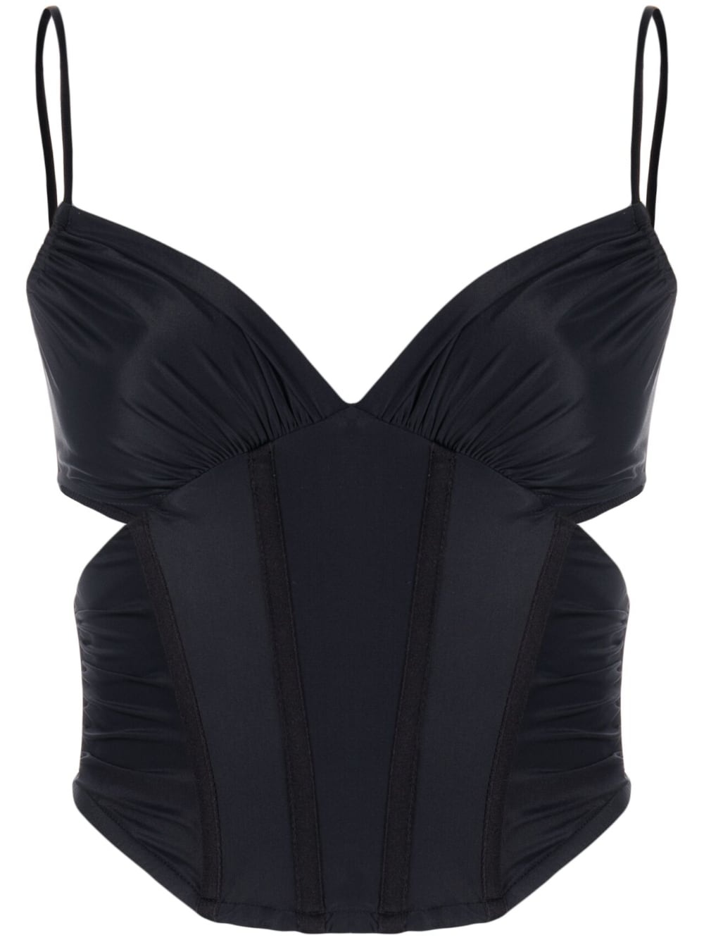 cut-out corset top - 1