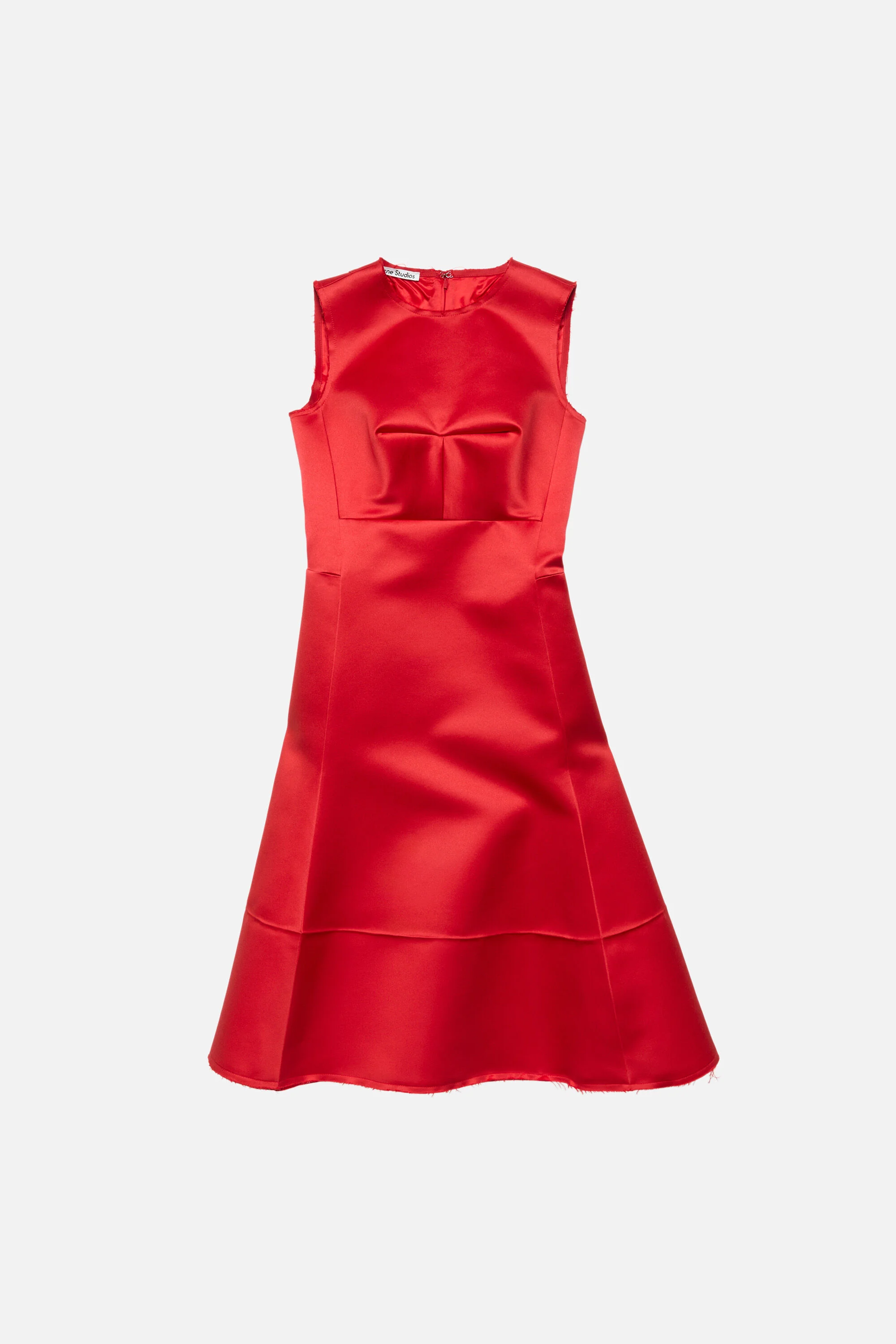 Satin tunic dress - Red - 1