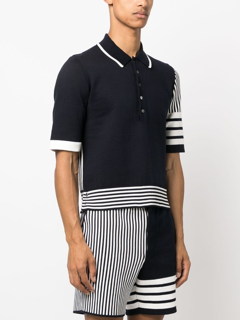 Funmix 4-Bar stripe polo shirt 3