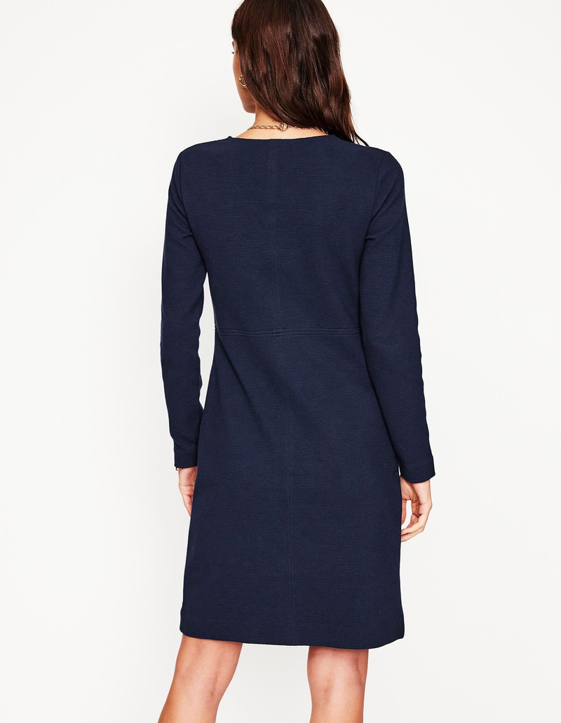 Cornelia Ottoman Dress-Navy 4