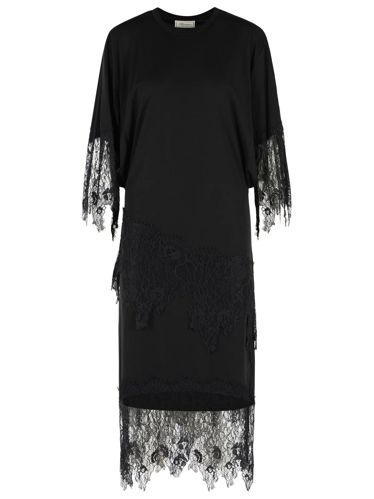 Blumarine Punto Milano Black Midi Dress Women - 1