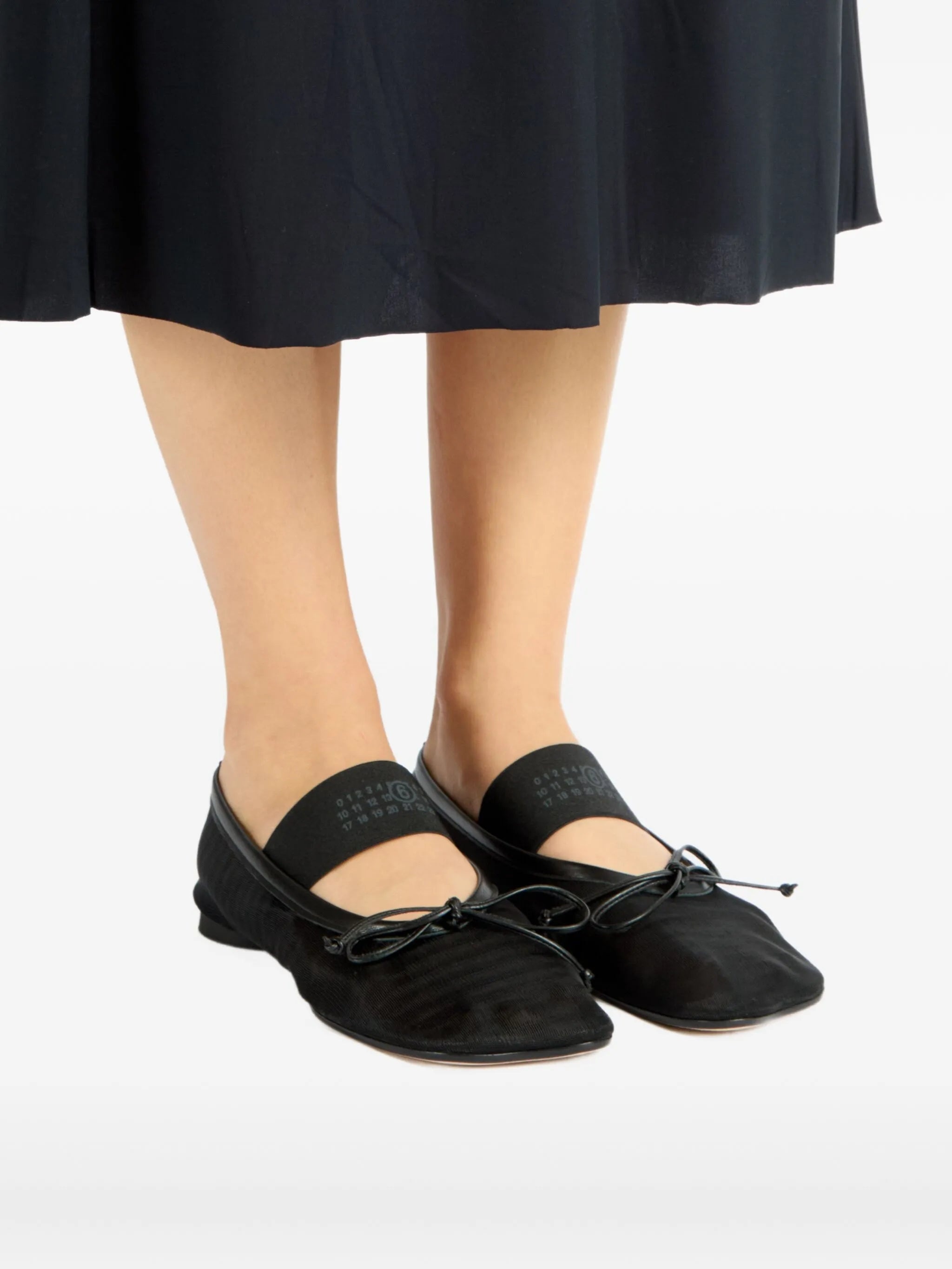 Mm6 Maison Margiela Mesh Ballerina Shoes - 5