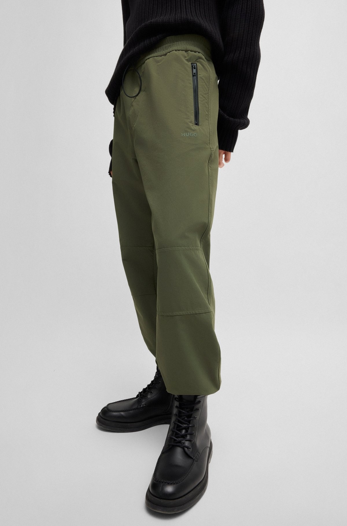 WATER-REPELLENT TROUSERS WITH ADJUSTABLE HEMS - 5