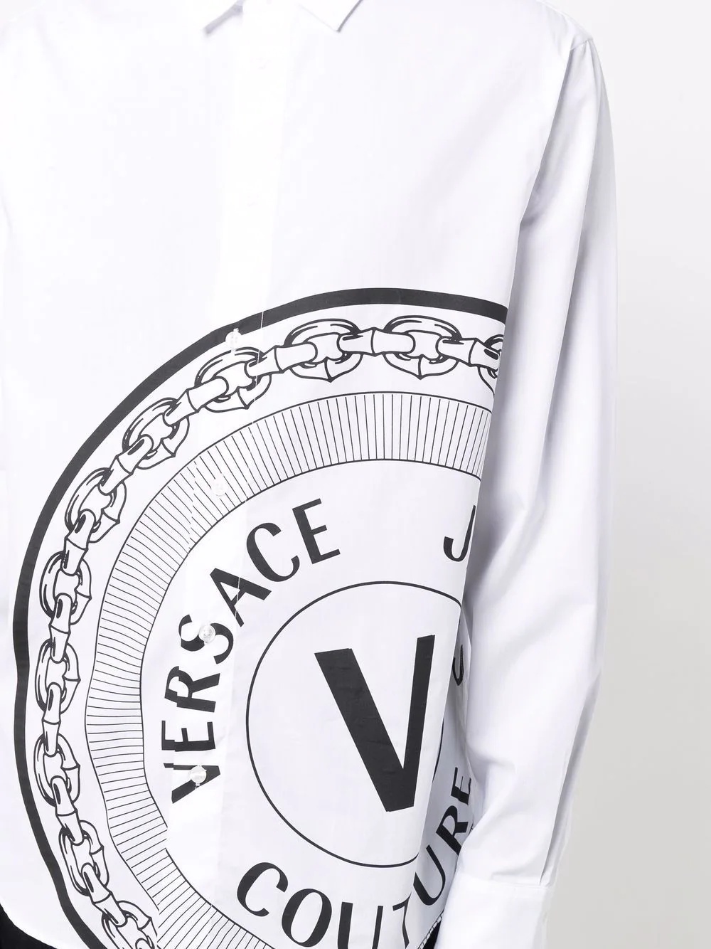 V-emblem long-sleeve shirt - 5