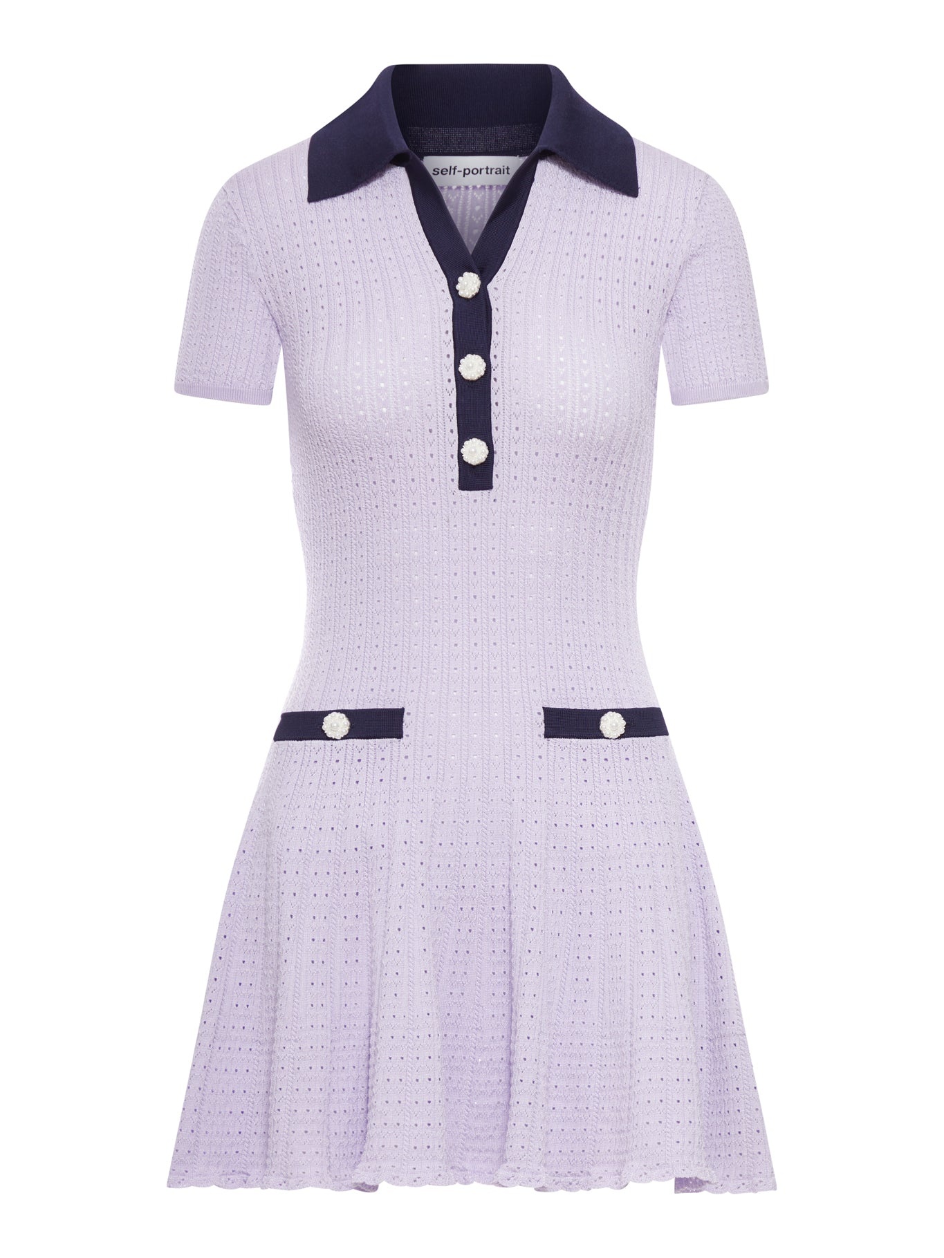 MINI DRESS IN OPENWORK MESH - 2