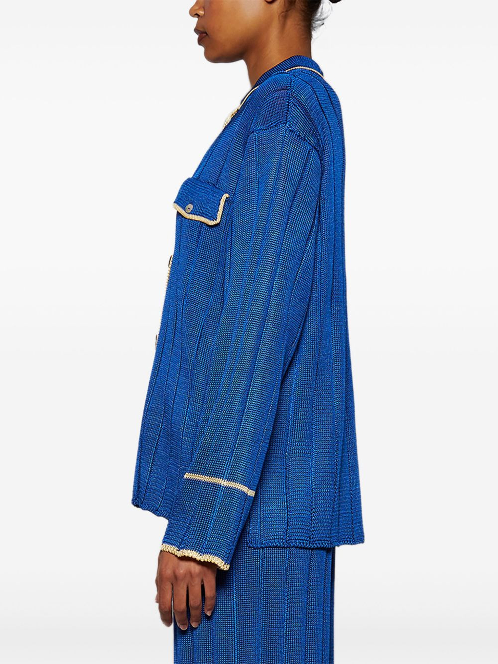 long-sleeve ribbed shirt - 4