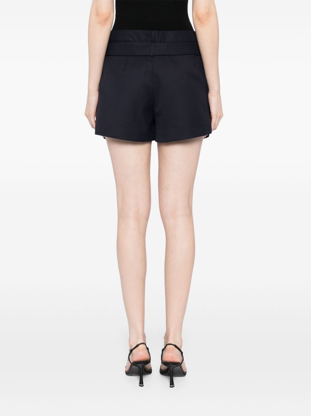 deconstructed wrap tailored shorts - 4