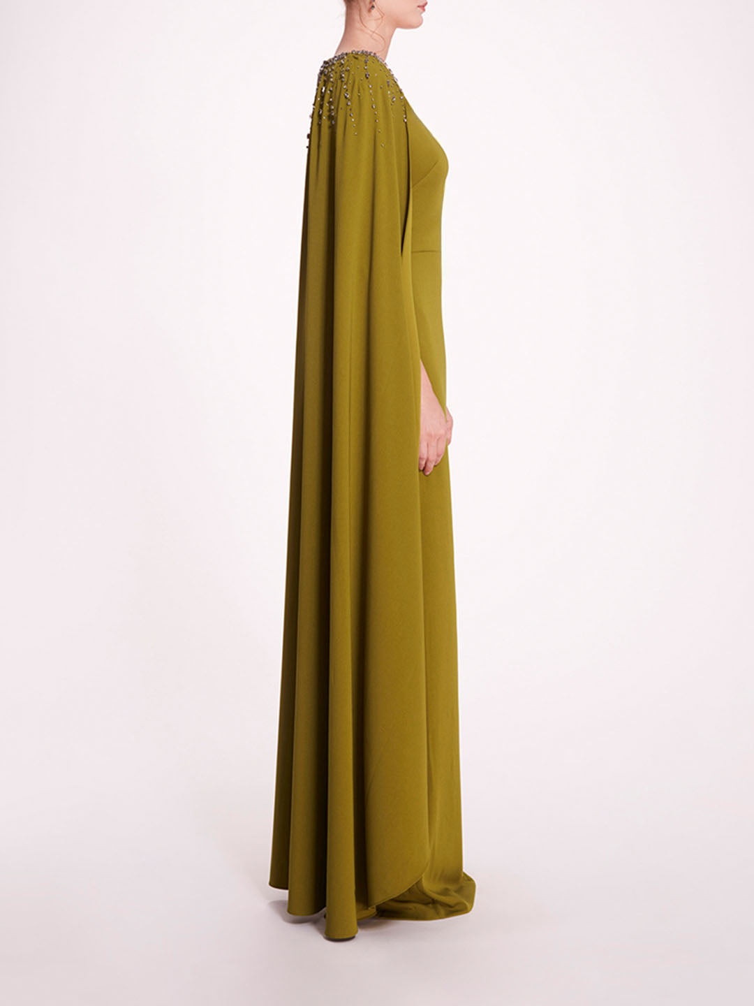 EMBELLISHED CAPE GOWN - 3
