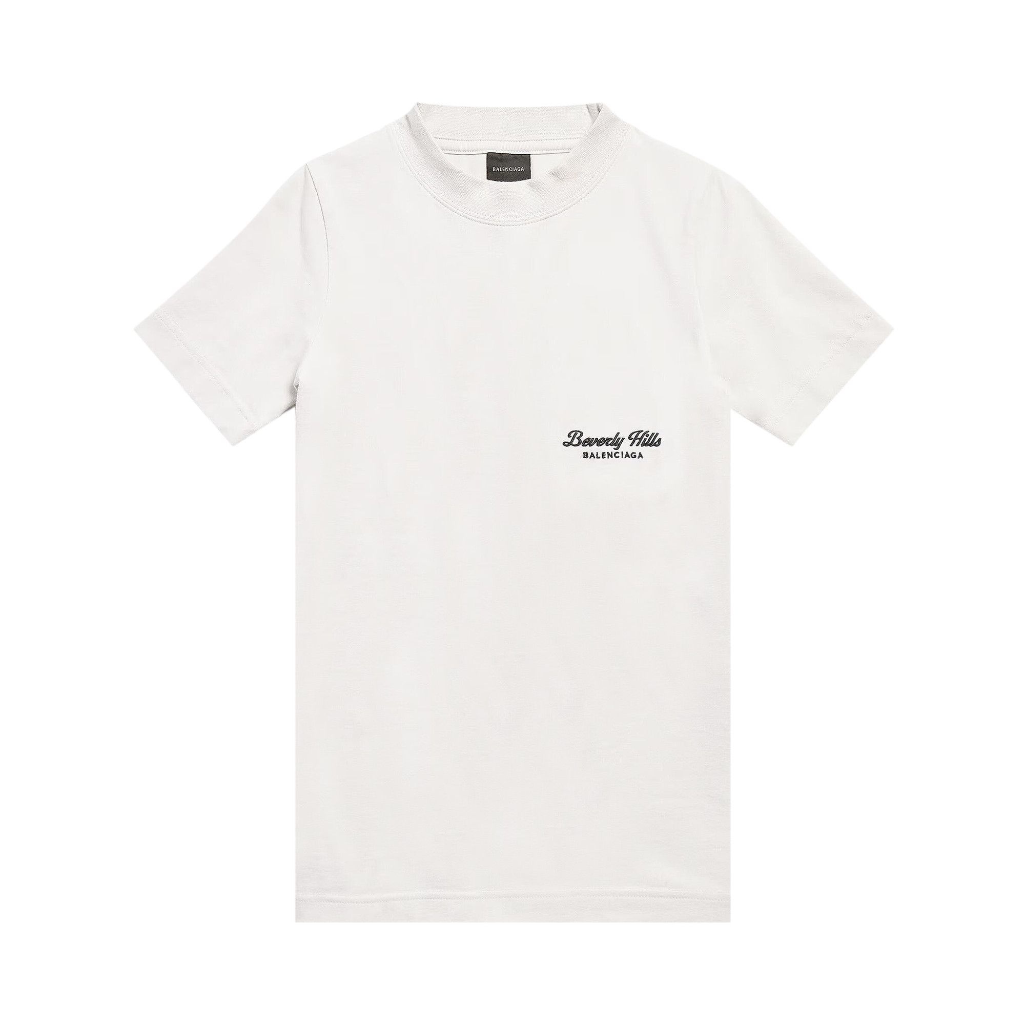 Balenciaga Fitted T-Shirt 'Off White/Black' - 1