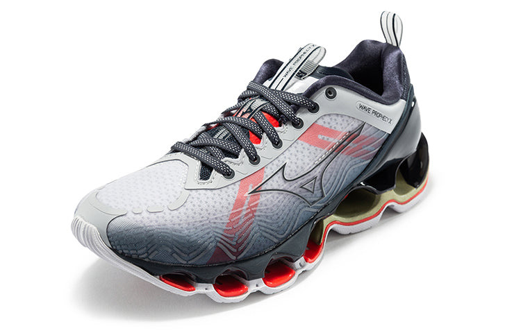 (WMNS) Mizuno Wave Prophecy X 10 Sports Shoes Grey/Red J1GD210029 - 2