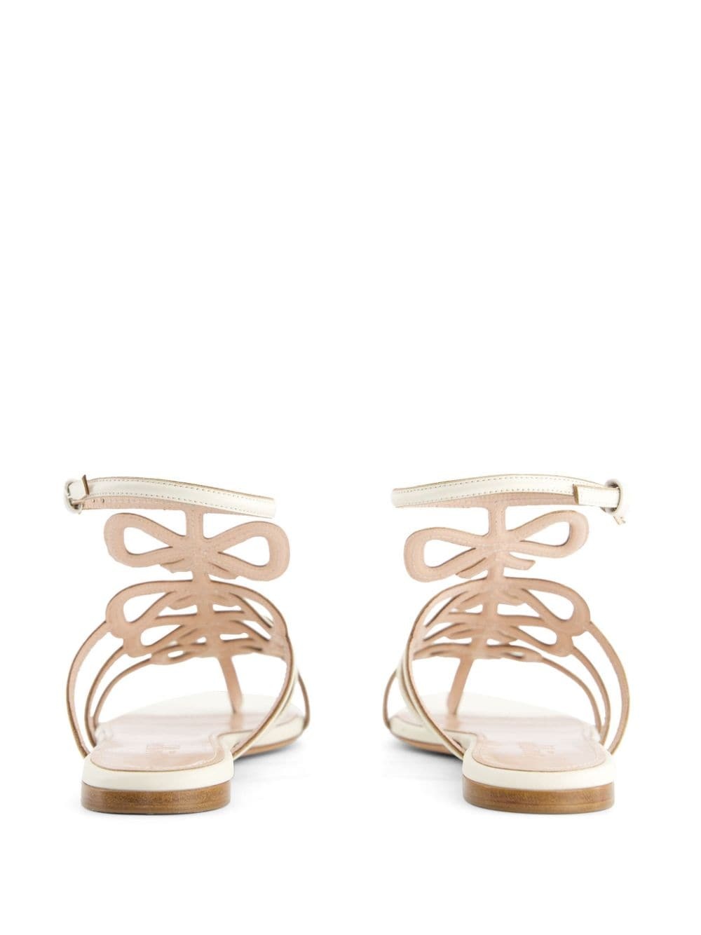 bow-detailing leather sandals - 4