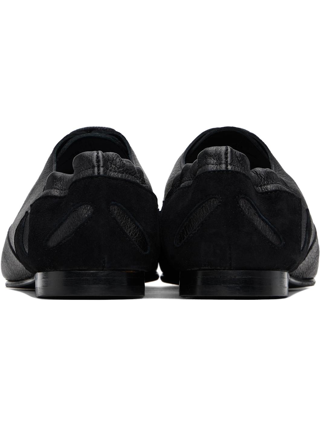 Black Slashed Dancer Oxfords - 2