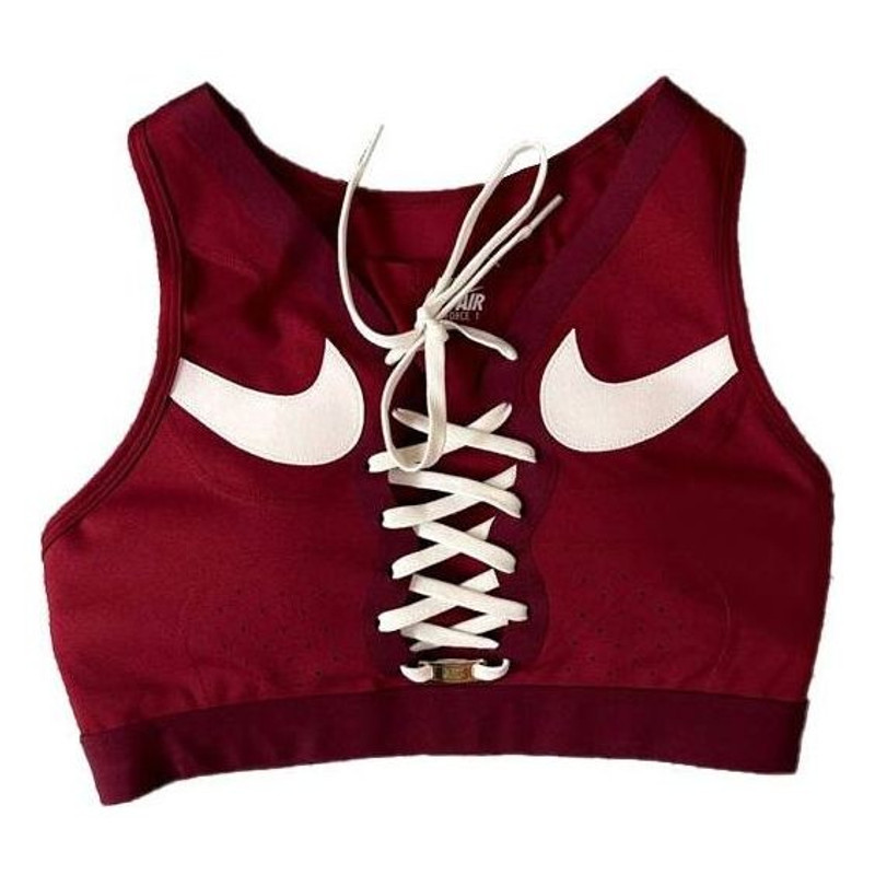 (WMNS) Nike Dri-FIT Swoosh 공기 힘 1 스포츠 브래지어 '빨간 백색' DD1433-677 - 1