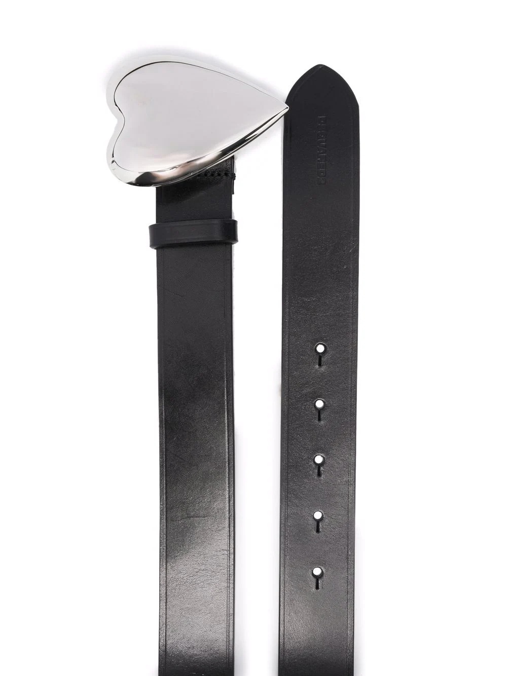 heart-plaque buckled belt - 2