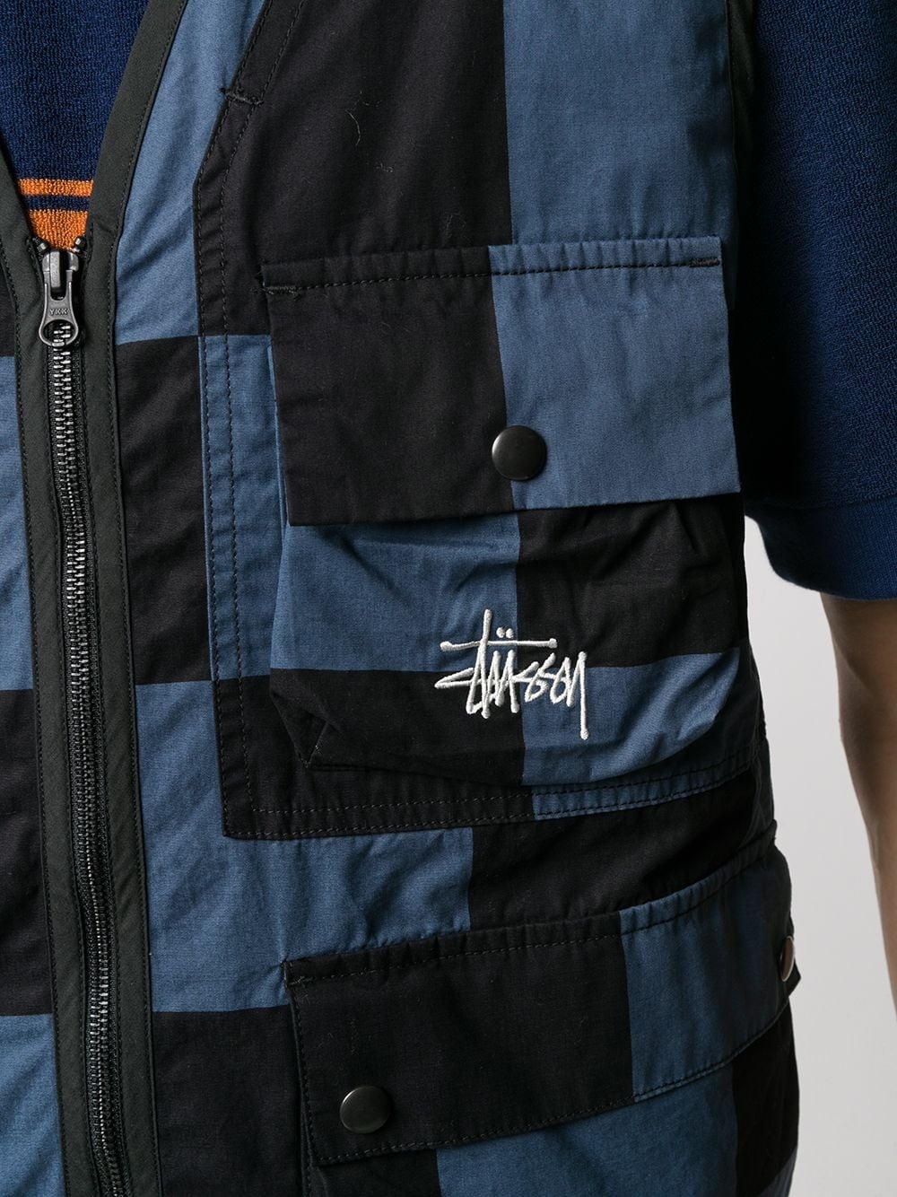 checked utility gilet - 5