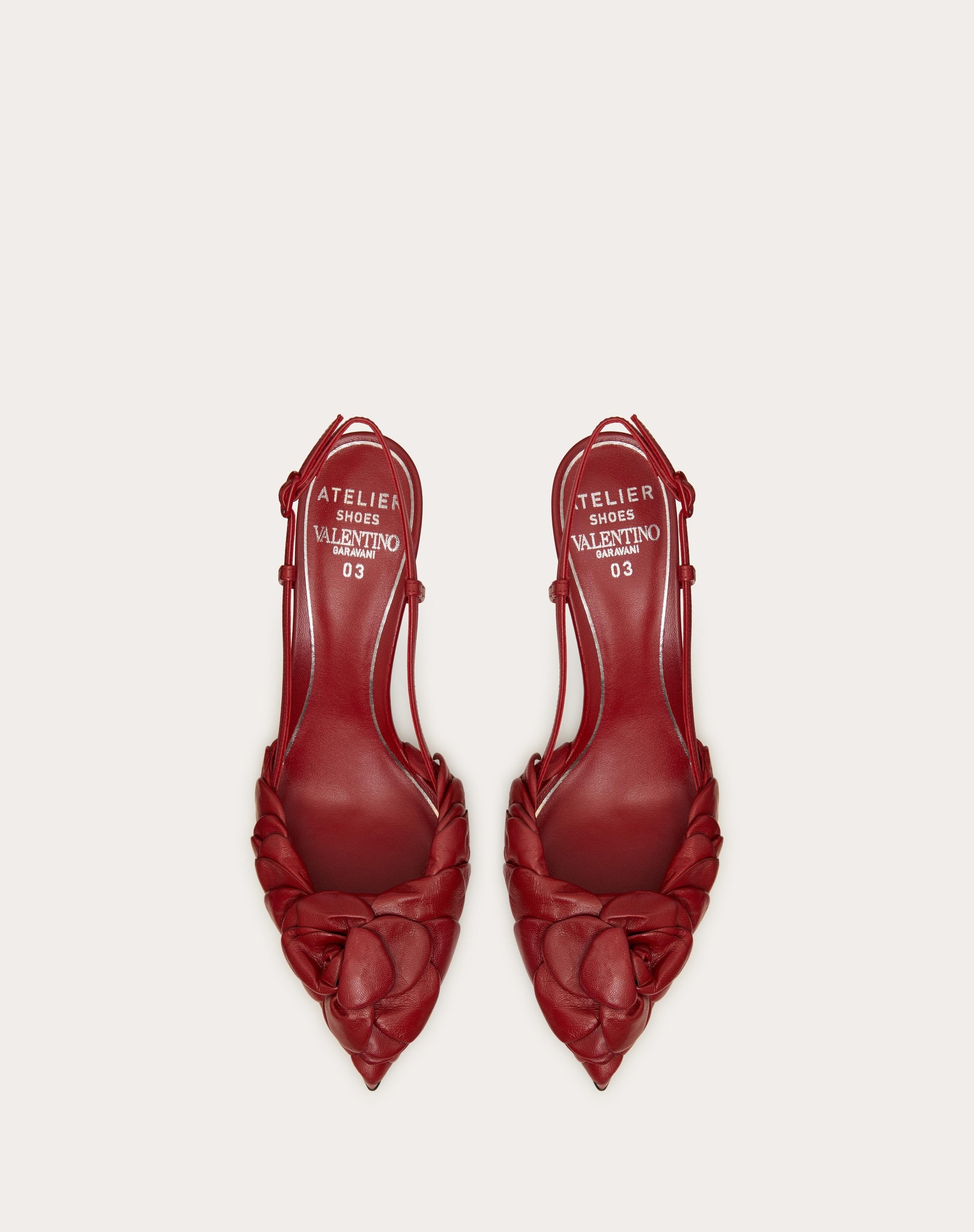 VALENTINO GARAVANI ATELIER SHOES 03 ROSE EDITION SLINGBACK PUMP 80 MM - 4