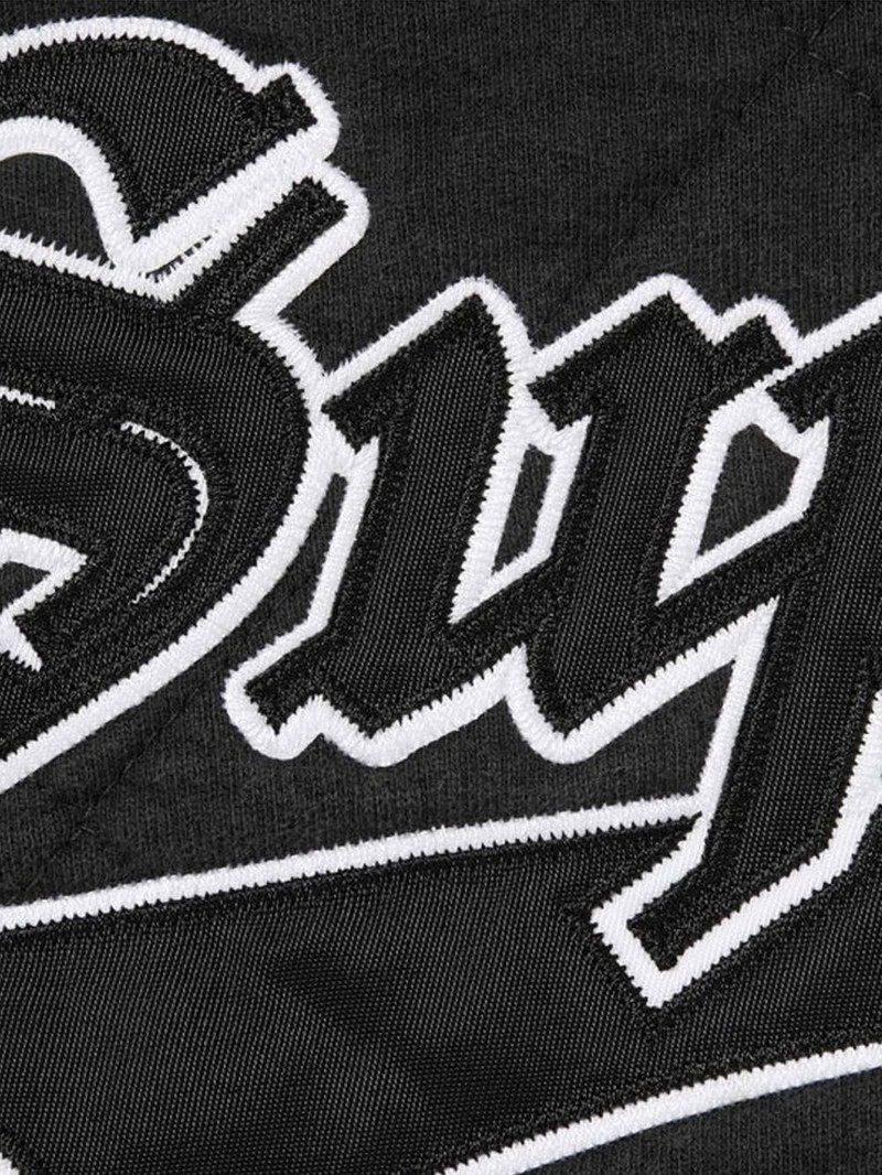 Supreme quilted zip hooded sweater outlook