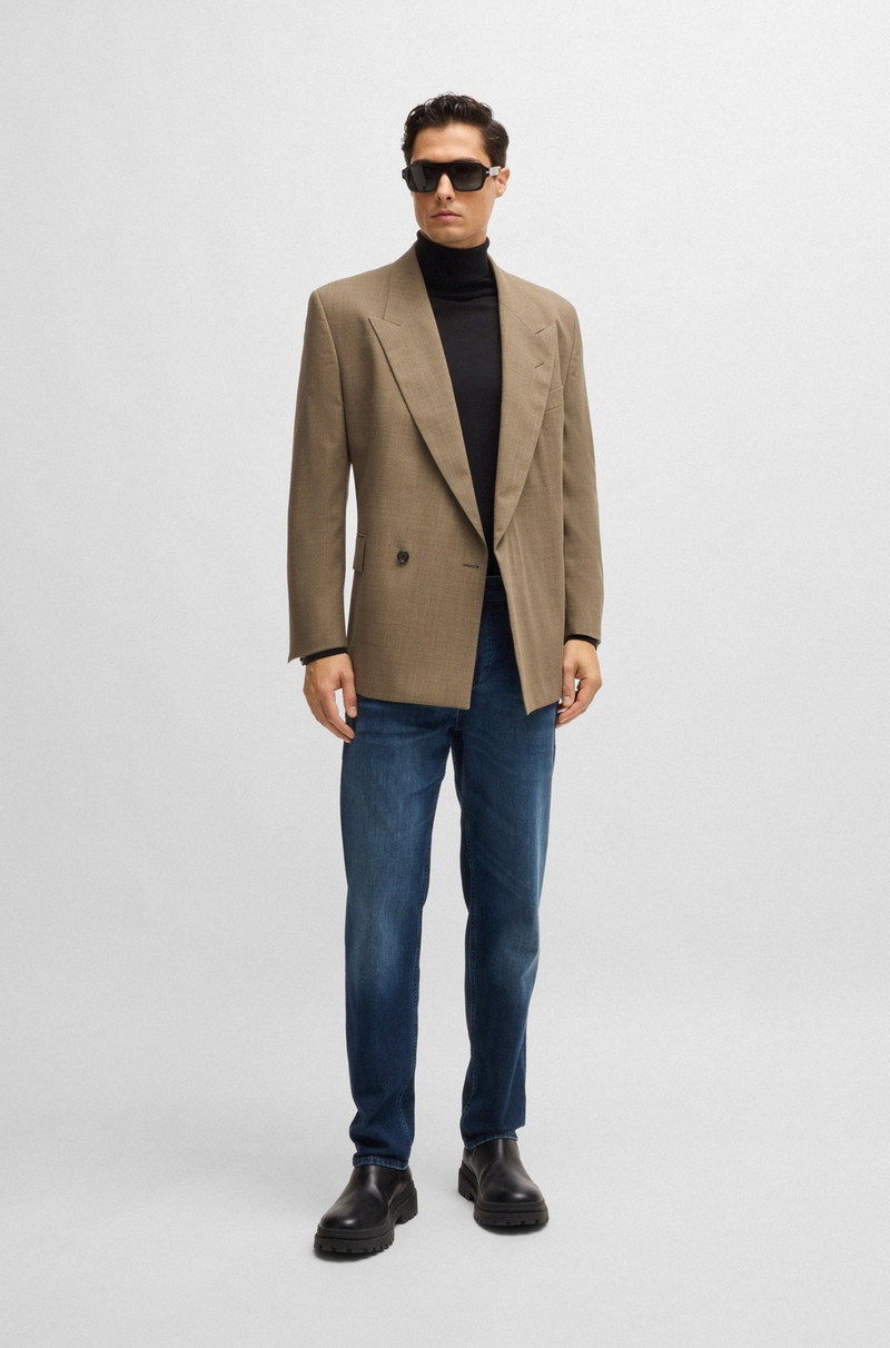 BOSS MAINE REGULAR-FIT JEANS IN BLUE STRETCH DENIM outlook