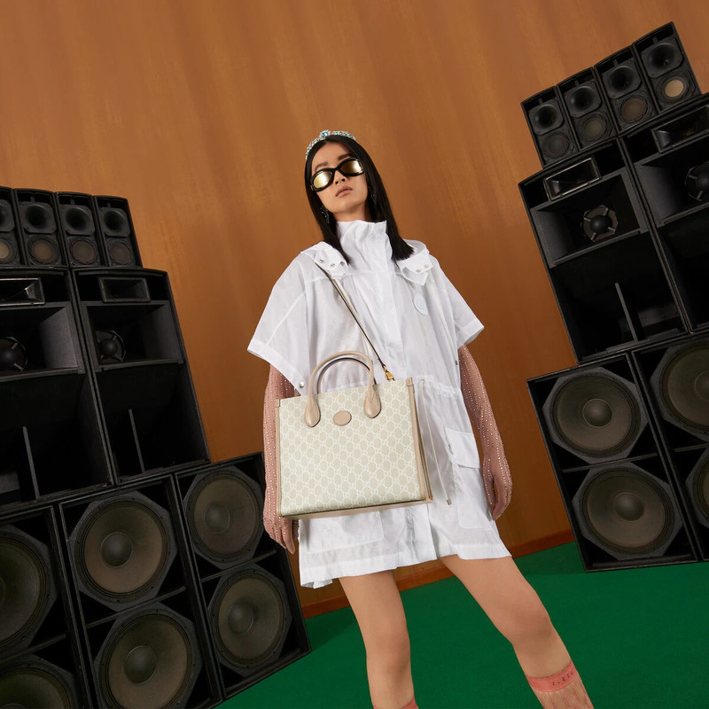 Small tote bag with Interlocking G 3