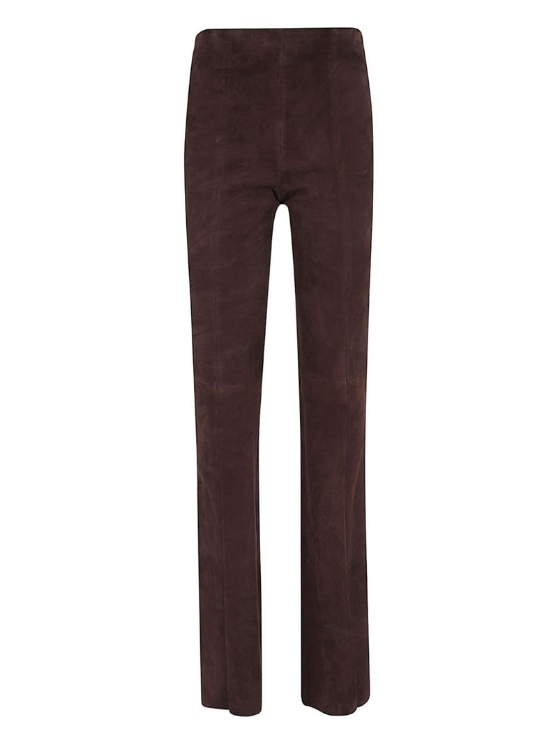 STOULS suede straight-leg trousers outlook