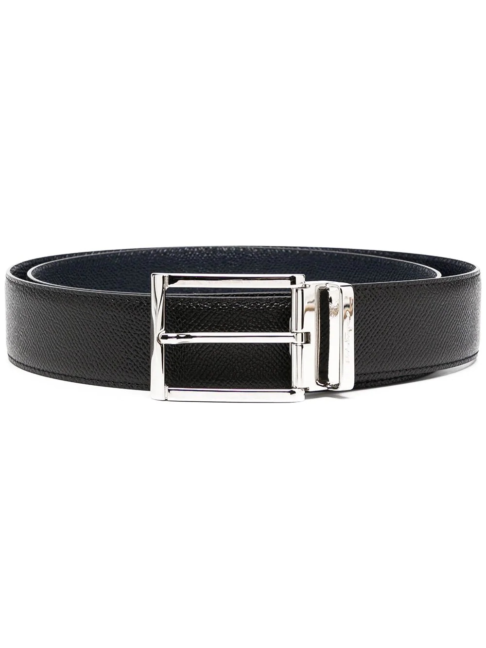 engraved-logo buckle belt - 1