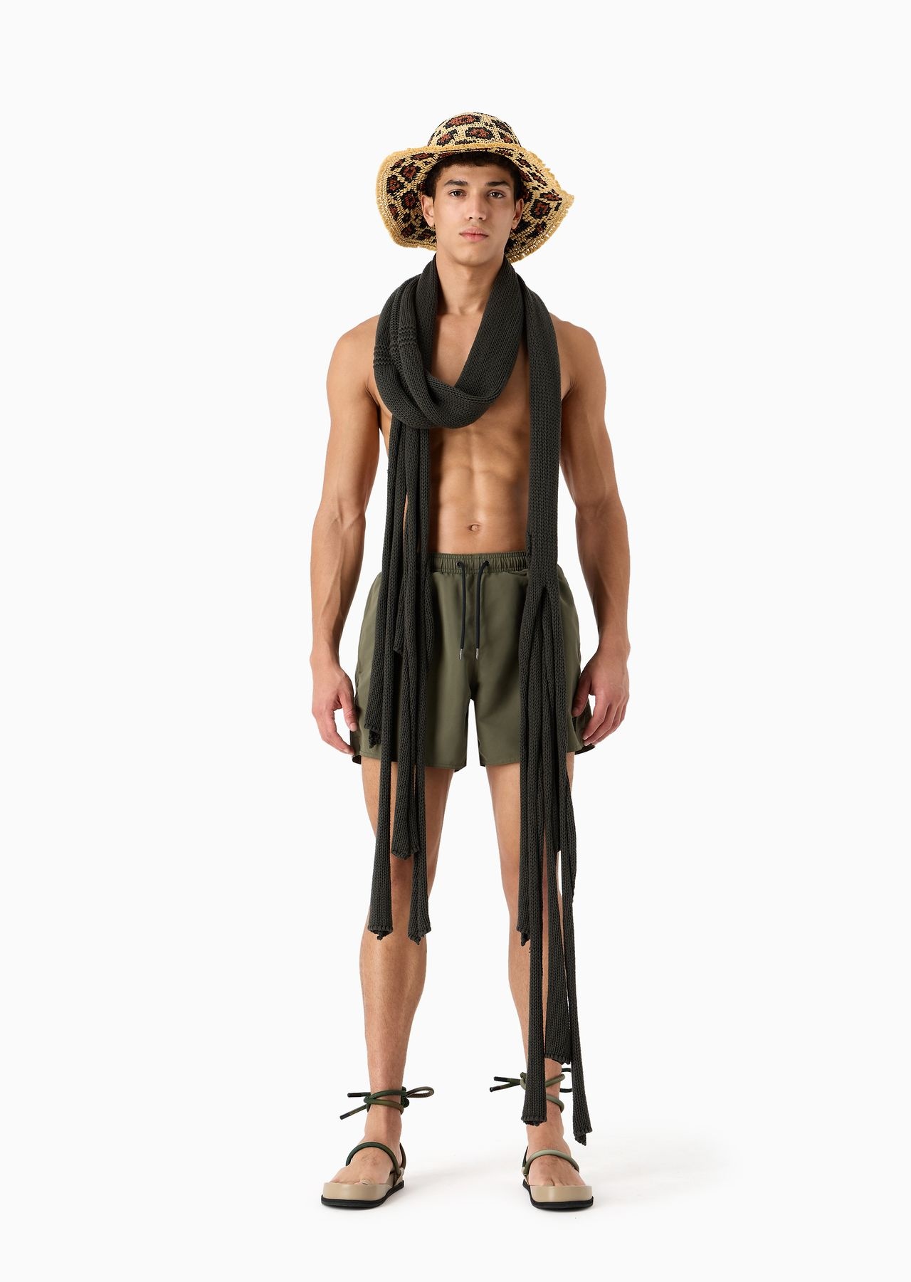 ASV recycled-fabric swim shorts with logoband - 4