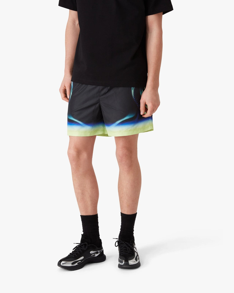 Sporchid Black Printed Swim Shorts | Casablanca Paris 4