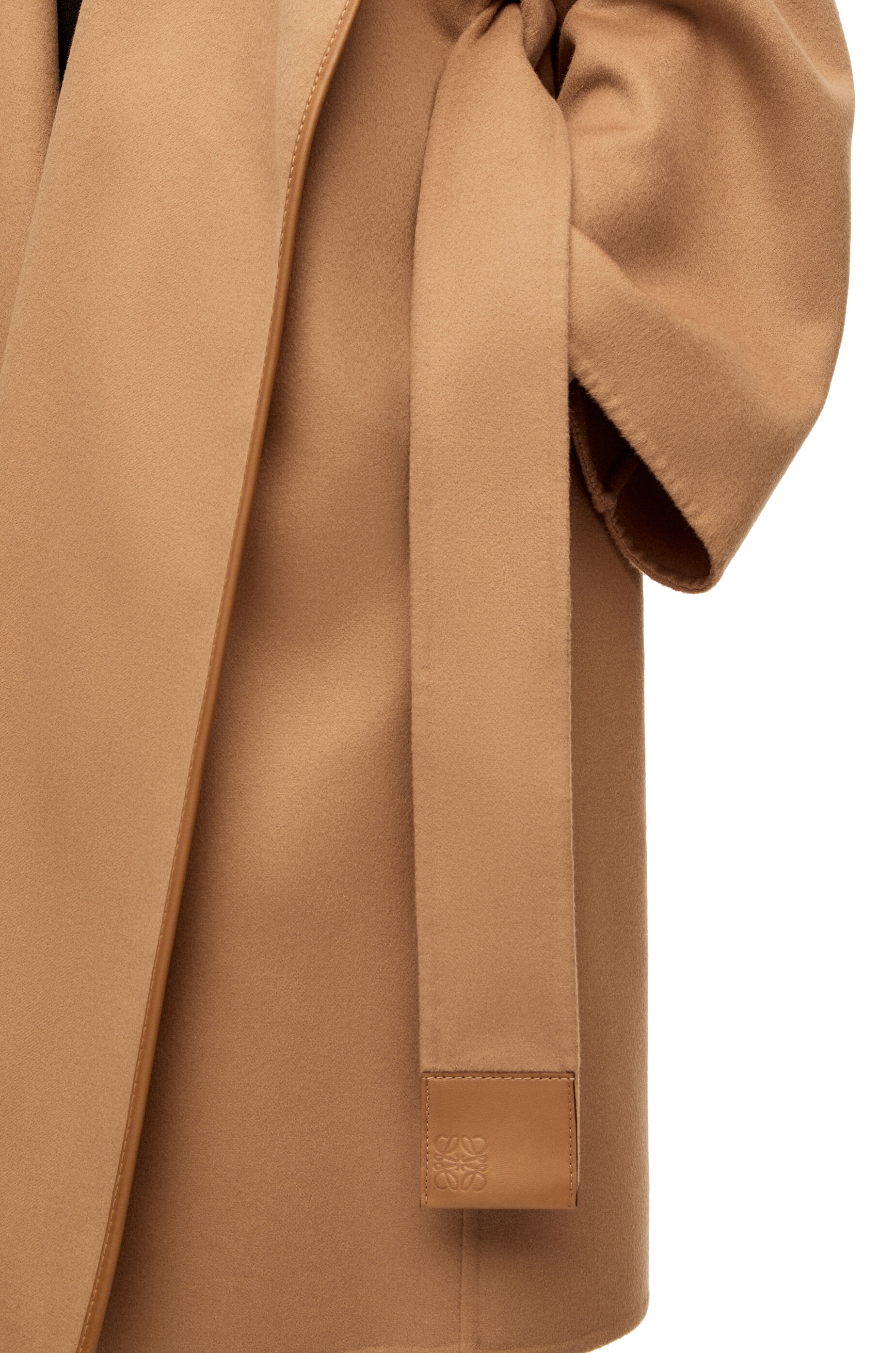 Short hooded coat in wool and cashmere - 5