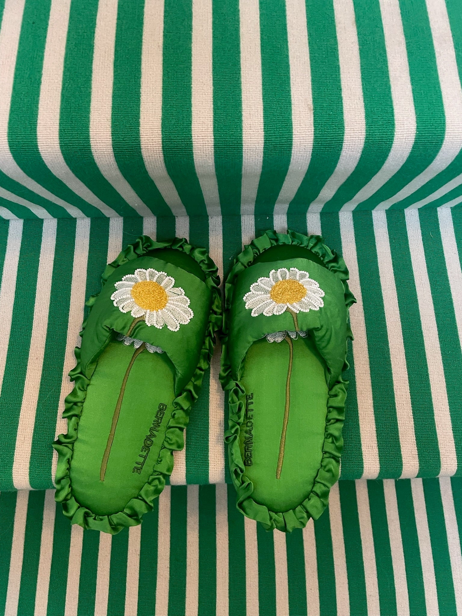 Silk Daisy Slippers - 4