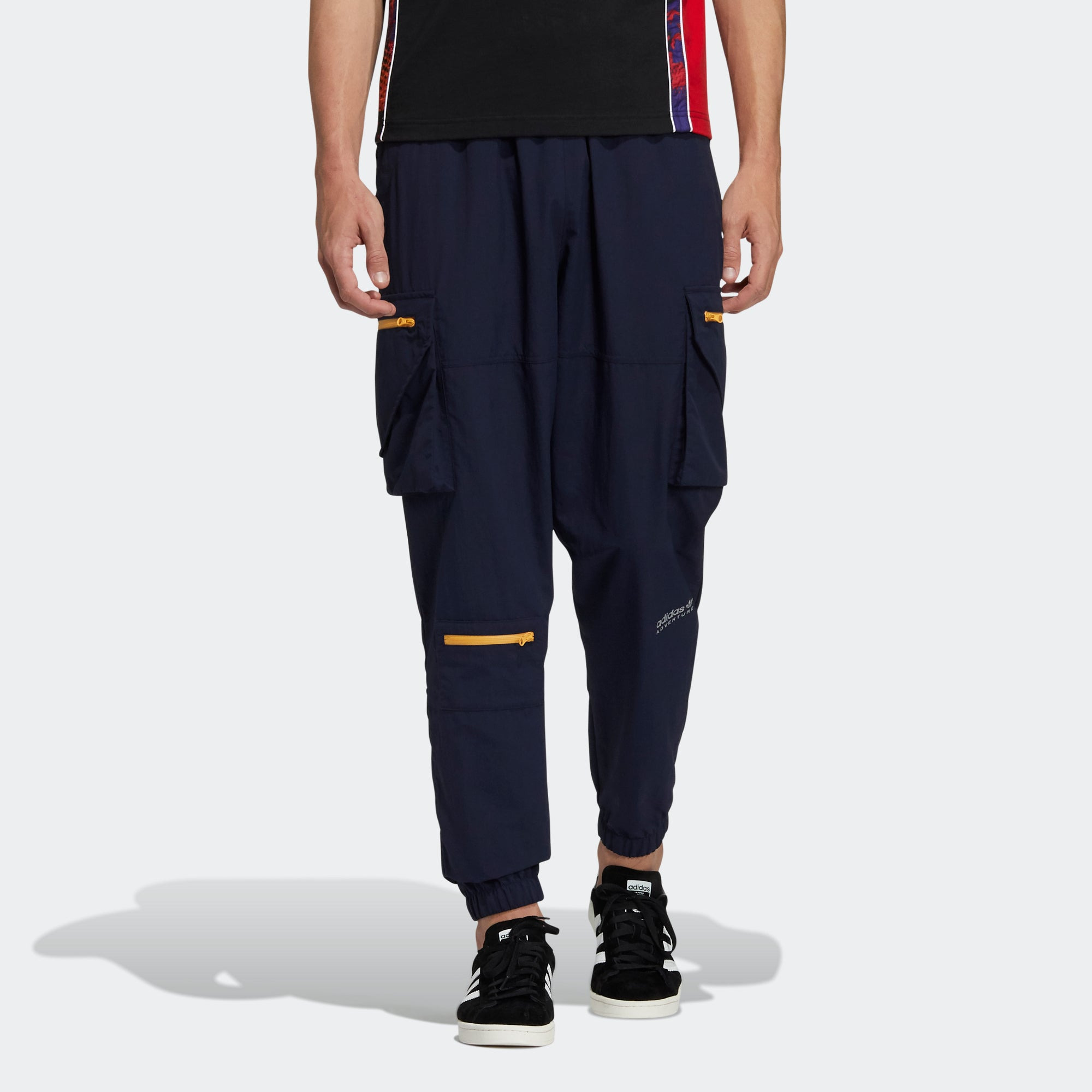 Men's adidas originals Adv Pants 1 Contrasting Colors Zipper Bundle Feet Sports Pants/Trousers/Jogge - 2