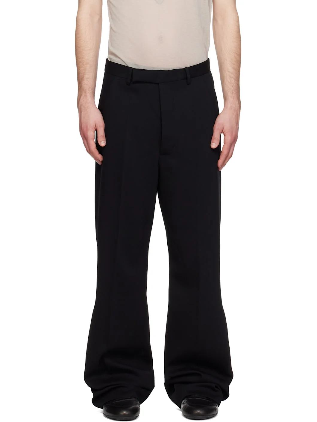 Black Temple Tailored Geth Trousers - 1