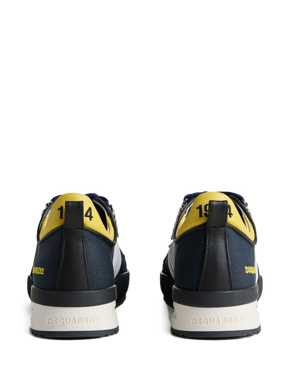 striped low-top sneakers - 3