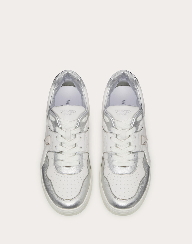 ONE STUD LOW-TOP SNEAKER IN NAPPA WITH METALLIC DETAILS 4