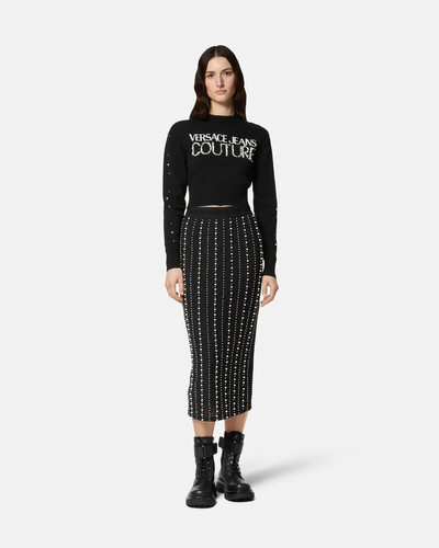 VERSACE JEANS COUTURE Embellished Logo Sweater outlook